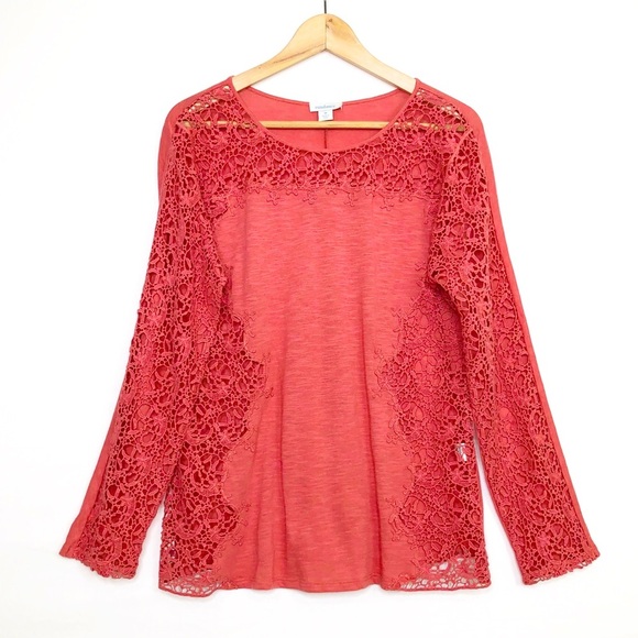 Sundance Lily’s Paramour Long sleeved appliqué lace top - Picture 10 of 10